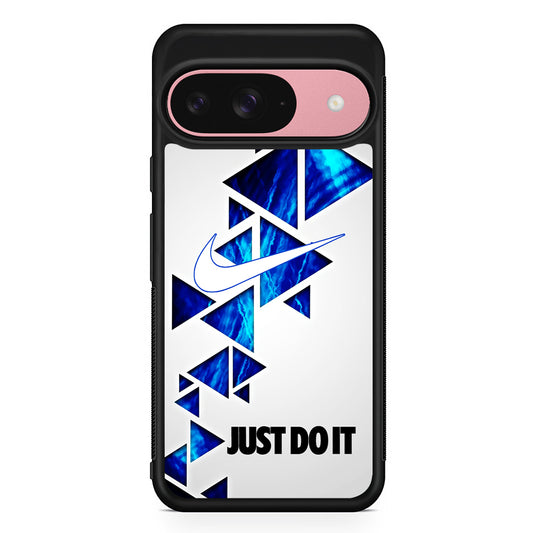 Nike Triangle Marble Just Do It Google Pixel 9 Case | Durable Google Pixel 9 Cover