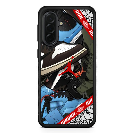 Air Jordan Flight Attention Samsung Galaxy A36 Case | Slim Samsung Galaxy A36 Protective Case