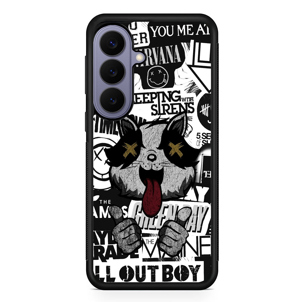 Rock Bands of Playlist Samsung Galaxy S26 Case | Durable Rubber Case for Samsung Galaxy S26