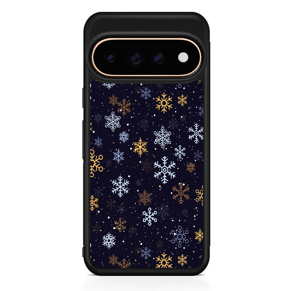Dark Blue Yellow Winter Google Pixel 11 Pro Case - Stylish Protective Phone Case