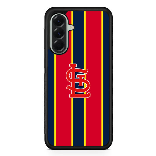 MLB St Louis Cardinals Logo Samsung Galaxy A56 Case | Samsung Galaxy A56 Protective Rubber Case