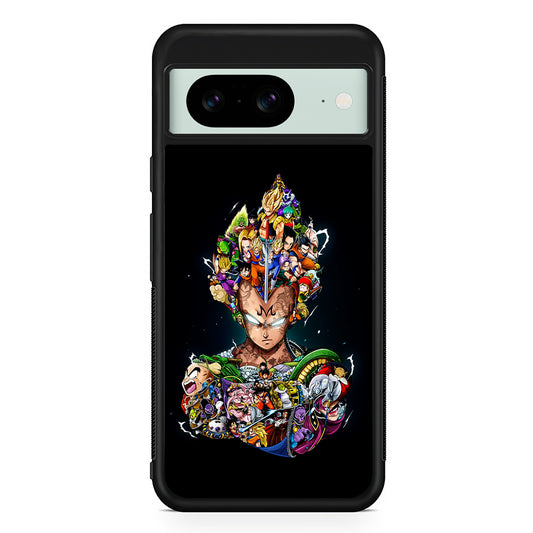 Dragon Ball Vegeta and Friends Google Pixel 8 Case | Durable Protective Cover for Google Pixel 8
