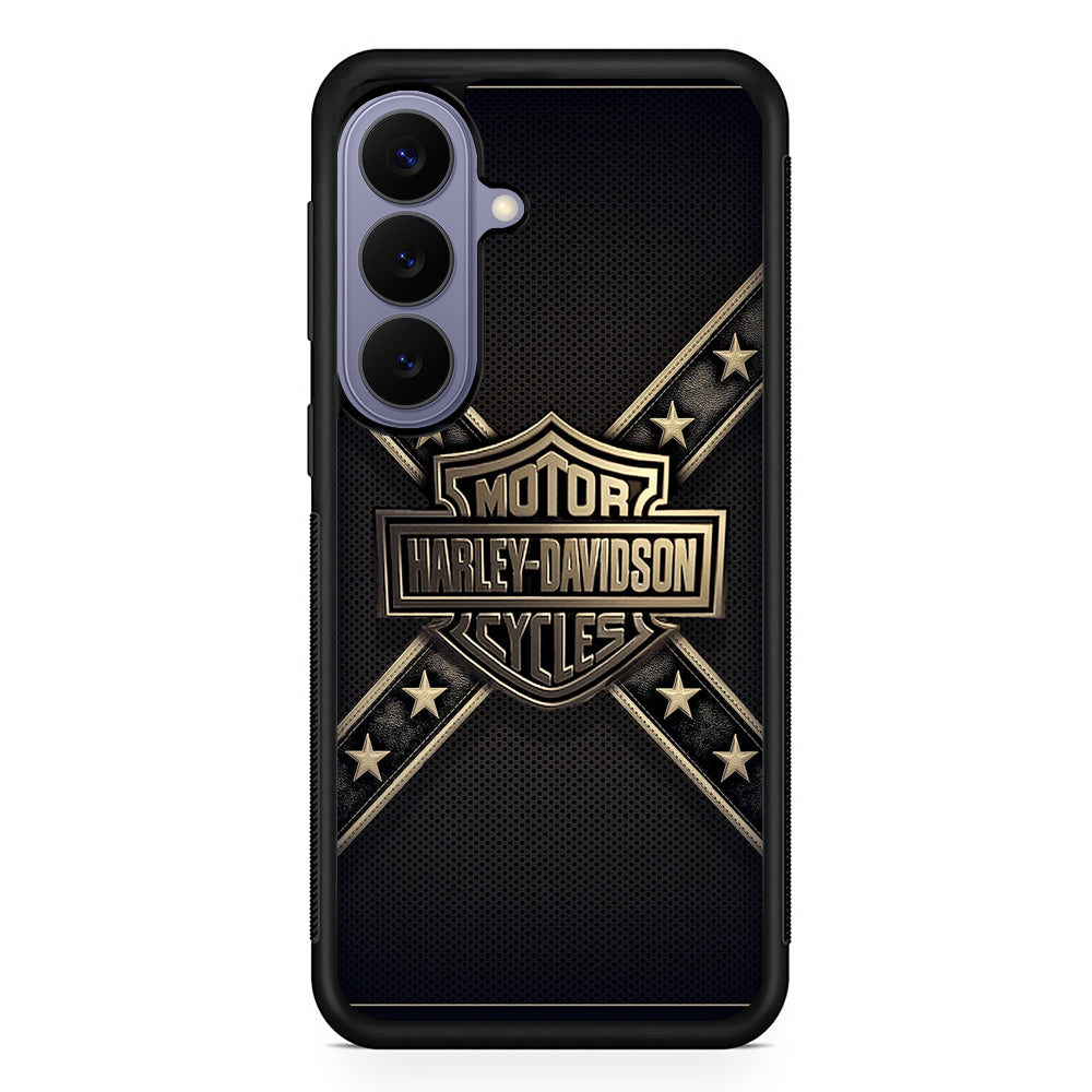 Harley Davidson Golden Star Samsung Galaxy S26 Case | Lightweight Samsung Galaxy S26 Phone Case