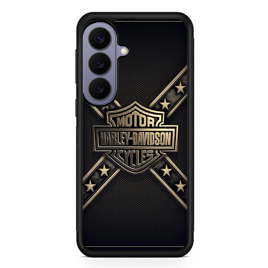 Harley Davidson Golden Star Samsung Galaxy S26 Case | Lightweight Samsung Galaxy S26 Phone Case