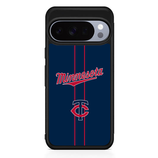 MLB Minnesota Twins Red Line Google Pixel 10 Pro Case | Slim Google Pixel 10 Pro Rubber Case