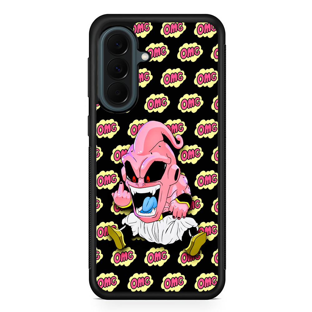 Kid Buu OMG Word Patern Samsung Galaxy A37 Case | Samsung Galaxy A37 Rubber Phone Case