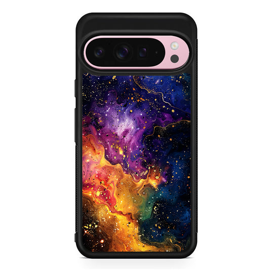 Sparkling Vibrant Abstract Fluid Google Pixel 9 Pro XL Case | Protective Cover