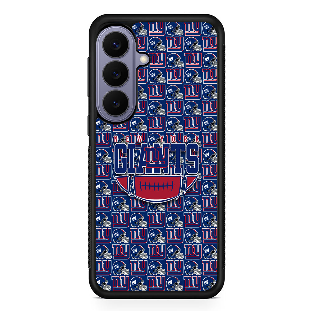 NFL New York Giants Wall Patern Samsung Galaxy S26 Case | Durable Rubber Case for Samsung Galaxy S26