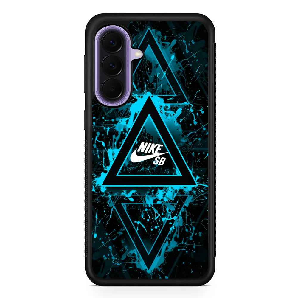 Nike Blue Paint Triangle Samsung Galaxy A57 Case | Samsung Galaxy A57 Protective Cover