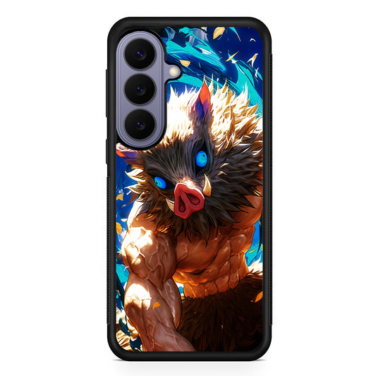 Demon Slayer Inosuke Wild Boar Mask Samsung Galaxy S26 Case | Durable Rubber Case for Samsung Galaxy S26