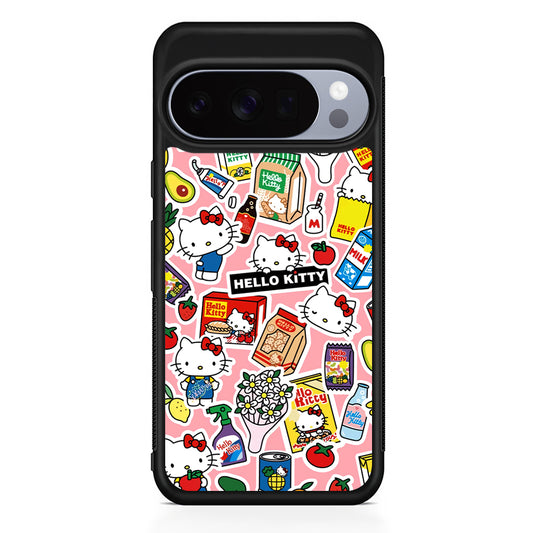 Hello Kitty Stickers Google Pixel 10 Pro Case | Slim Google Pixel 10 Pro Rubber Case