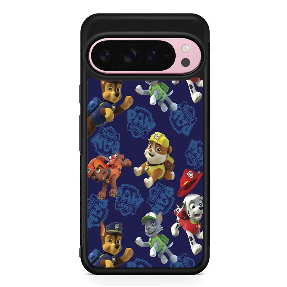 Paw Patrol Navy Background Google Pixel 9 Pro XL Case | Protective Cover