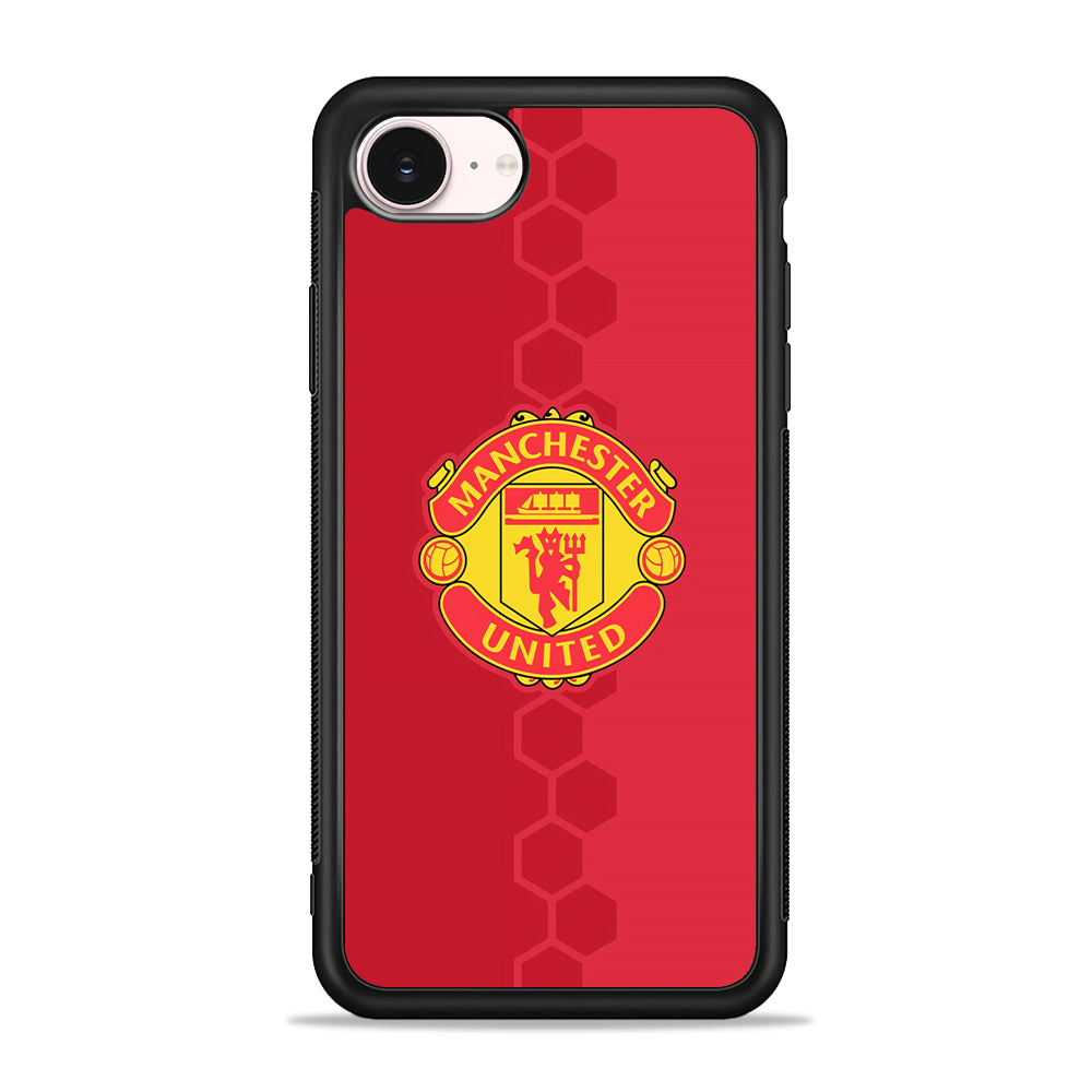 Manchester United Red Emblem iPhone 17e Case - Silicone Case