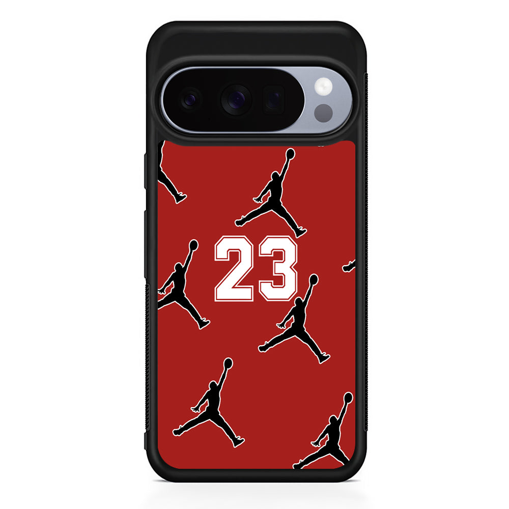 Air Jordan Red Scarlet Google Pixel 10 Pro Case | Slim Google Pixel 10 Pro Rubber Case