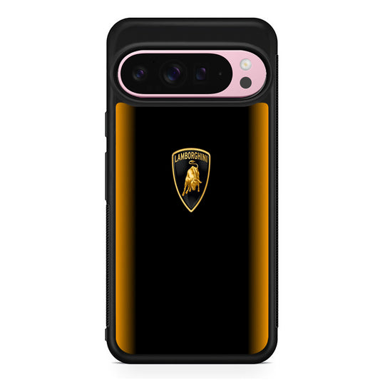 Lamborghini Stripe Gold Google Pixel 9 Pro XL Case | Protective Cover