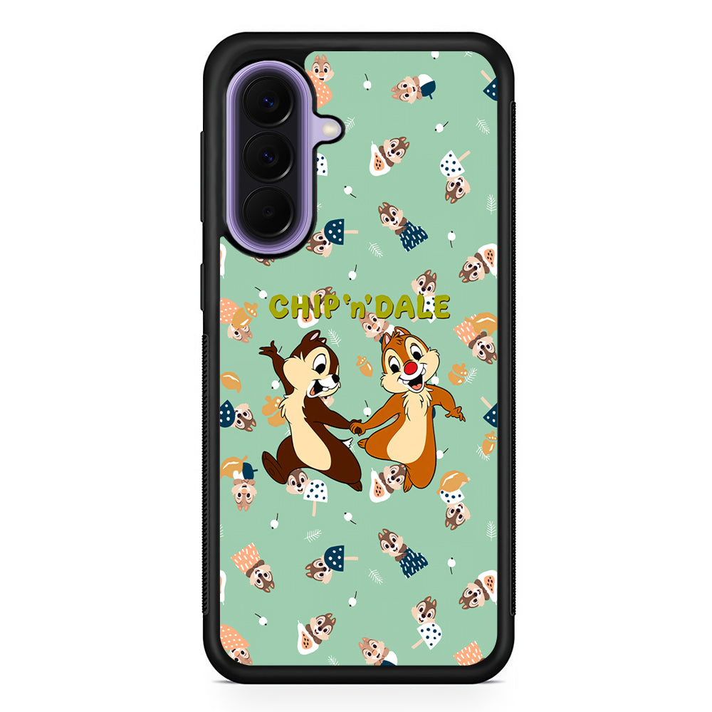 Chip N Dale Walk Happily Samsung Galaxy A57 Case | Slim Samsung Galaxy A57 Rubber Case