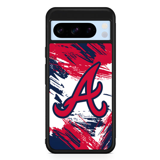 MLB Atlanta Braves Logo Google Pixel 8 Pro Case | Slim Rubber Case for Google Pixel 8 Pro