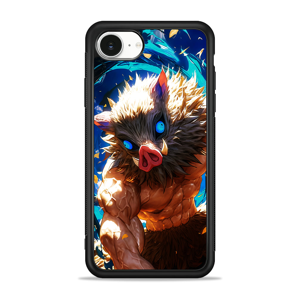 Demon Slayer Inosuke Wild Boar Mask iPhone 16e Case | Protective Phone Cover