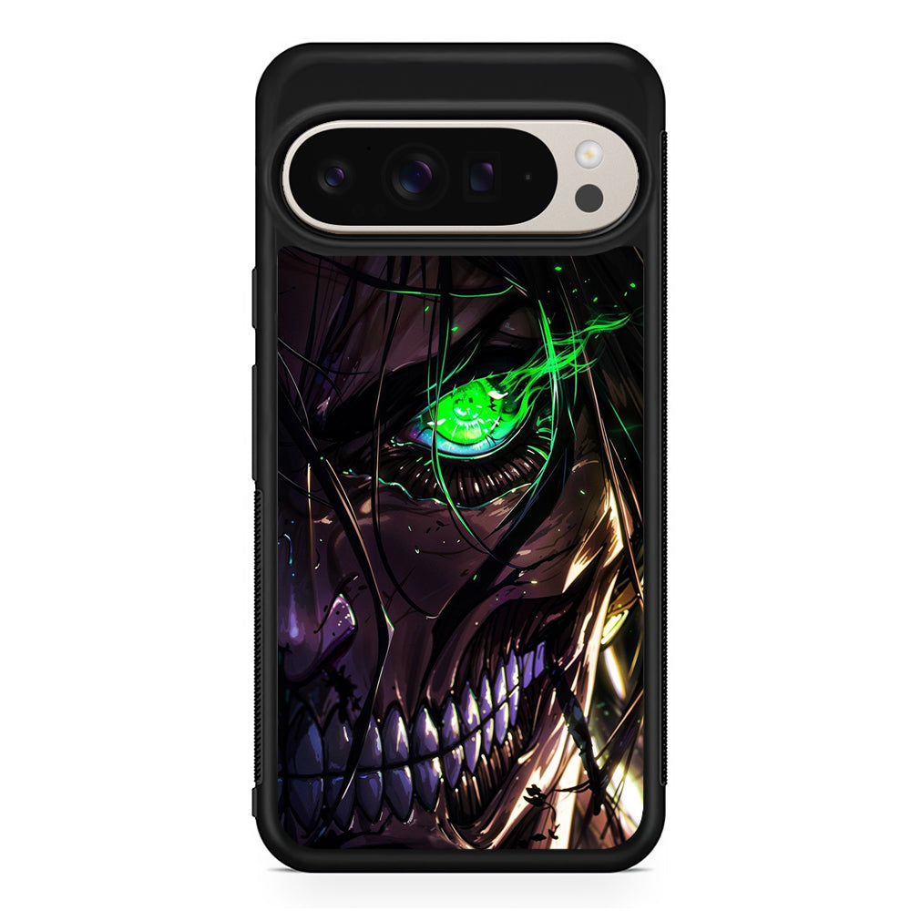 Attack on Titan Eren Face Google Pixel 9 Pro Case | Slim Protective Cover