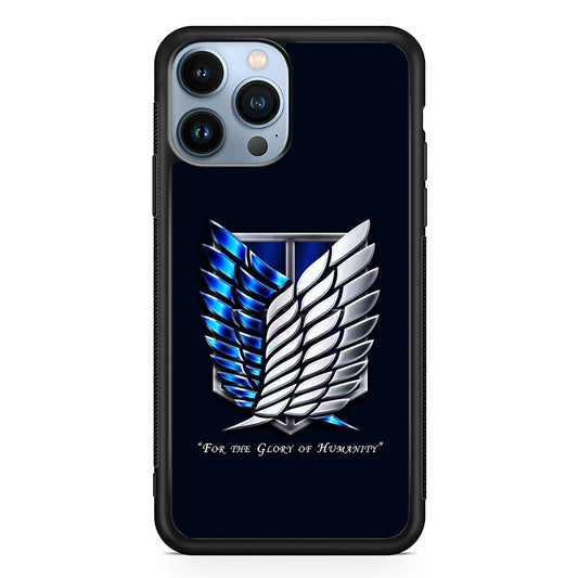 AOT The Survey Corps Blue iPhone 13 Pro Max Case