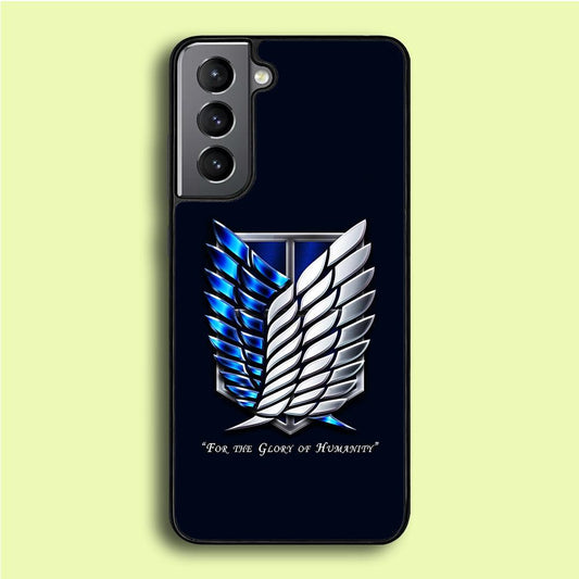 AOT The Survey Corps Blue Samsung Galaxy A16 Case-Plastic / Full Wrap (3D Case)-Xtracase