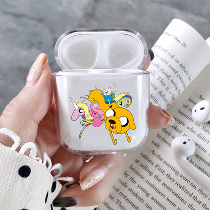 Adventure Time with Finn & Jake Hard Plastic Protective Clear Case Cover For Apple Airpods