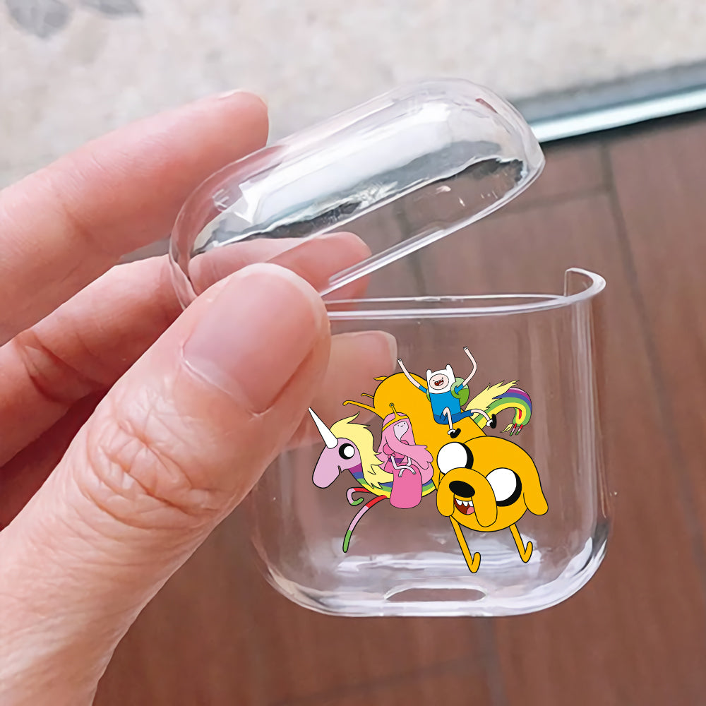 Adventure Time with Finn & Jake Hard Plastic Protective Clear Case Cover For Apple Airpods
