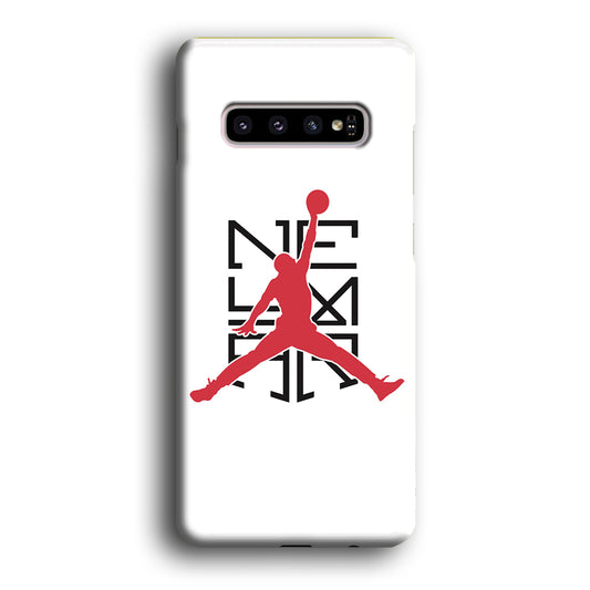 Air Jordan Logo Neymar White Samsung Galaxy S10 Case