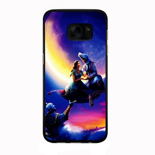 Aladdin Art Samsung Galaxy S7 Edge Case-Rubber / Black (2D Case)-Xtracase