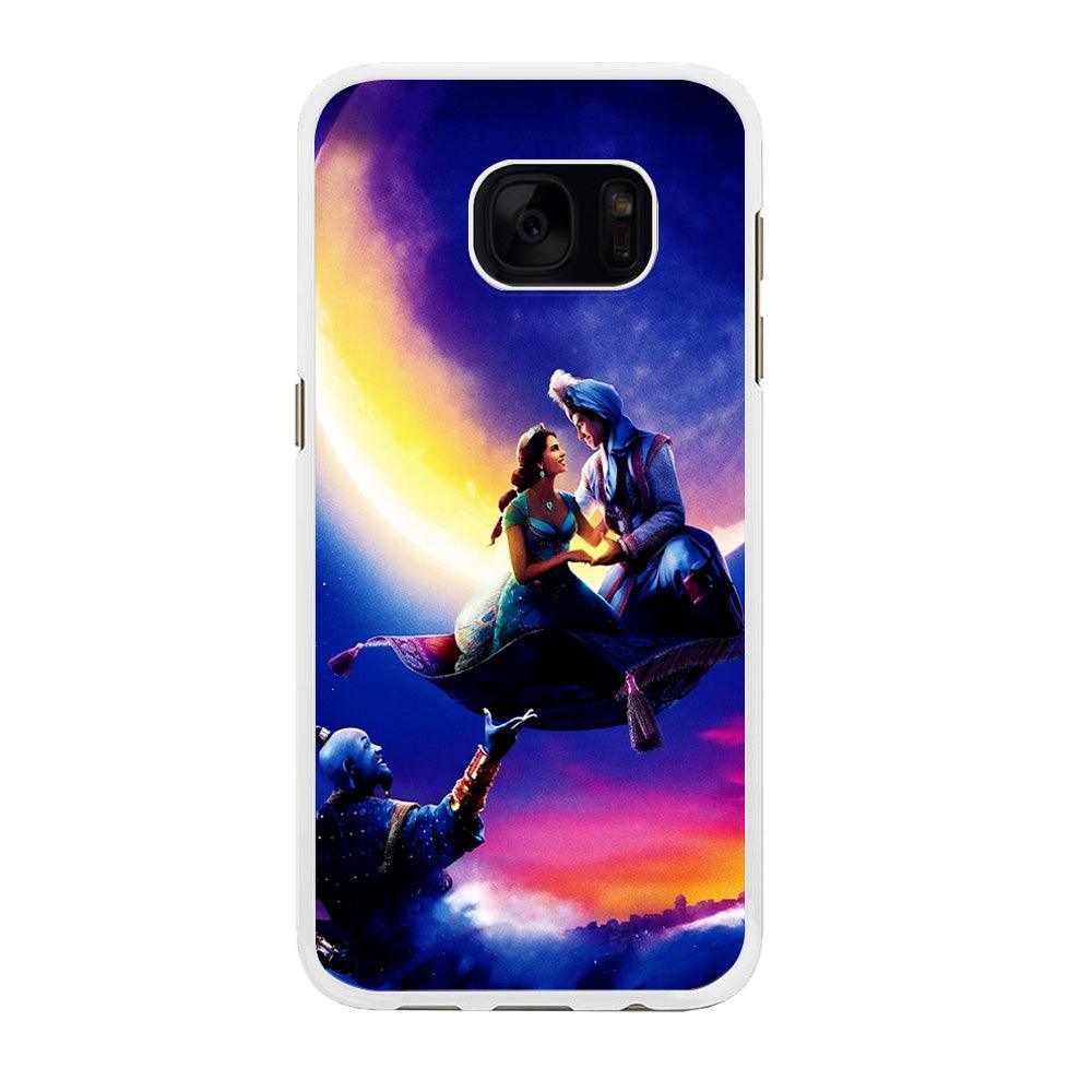 Aladdin Art Samsung Galaxy S7 Edge Case-Rubber / White (2D Case)-Xtracase