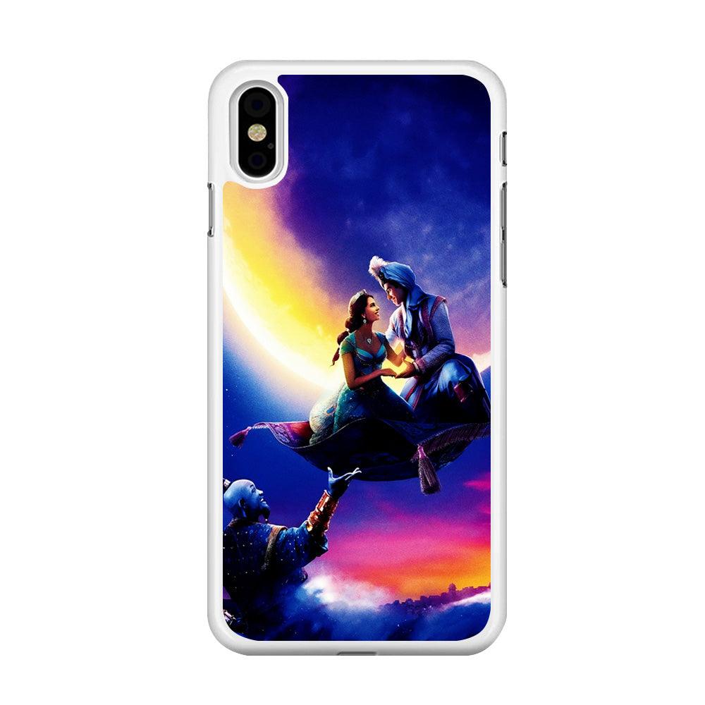 Aladdin Art iPhone Xs Case-Rubber / White (2D Case)-Xtracase