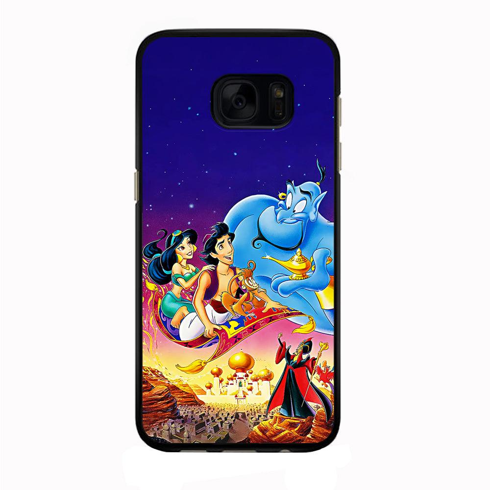 Aladdin Poster Samsung Galaxy S7 Edge Case-Rubber / Black (2D Case)-Xtracase
