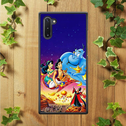 Aladdin Poster Samsung Galaxy Note 10 Case-Rubber / White (2D Case)-Xtracase