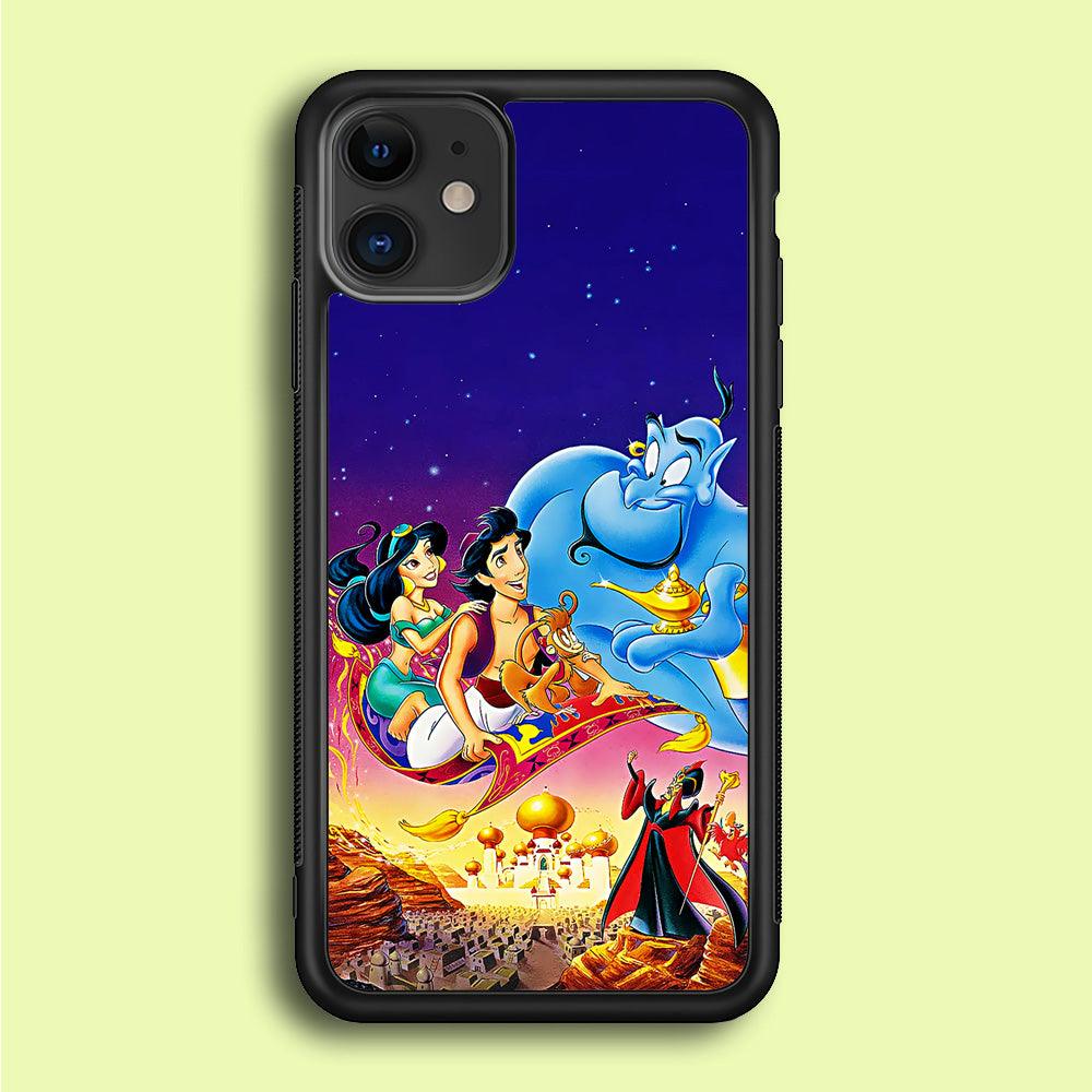 Aladdin Poster iPhone 12 Case-Rubber / Black (2D Case)-Xtracase