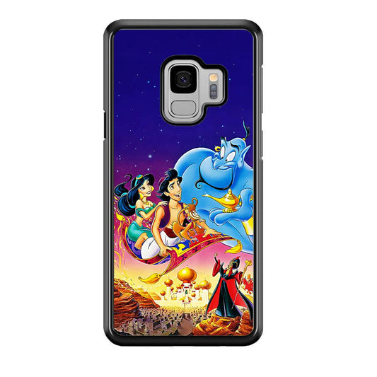 Aladdin Poster Samsung Galaxy S9 Case-Rubber / White (2D Case)-Xtracase