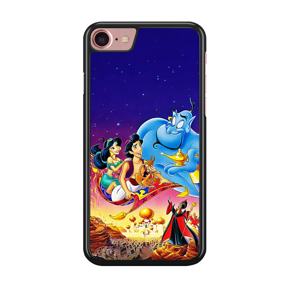 Aladdin Poster iPhone 8 Case-Rubber / Black (2D Case)-Xtracase