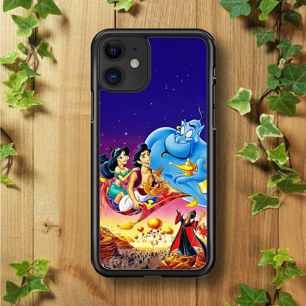 Aladdin Poster iPhone 11 Case-Rubber / Black (2D Case)-Xtracase