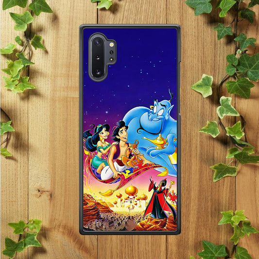 Aladdin Poster Samsung Galaxy Note 10 Plus Case-Rubber / White (2D Case)-Xtracase