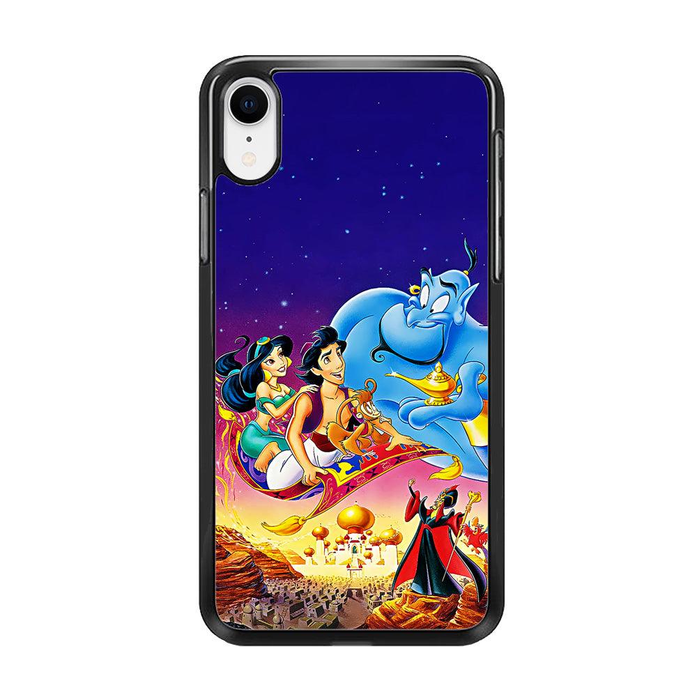 Aladdin Poster iPhone XR Case-Rubber / Black (2D Case)-Xtracase