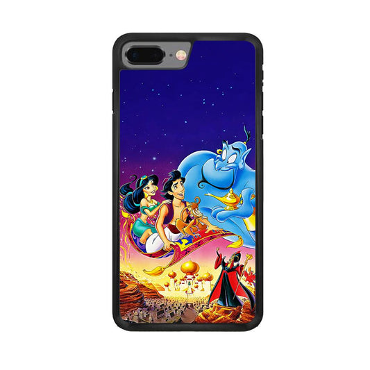 Aladdin Poster iPhone 8 Plus Case-Rubber / Black (2D Case)-Xtracase