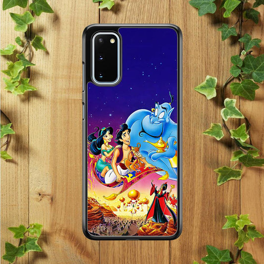 Aladdin Poster Samsung Galaxy S20 Case-Rubber / White (2D Case)-Xtracase
