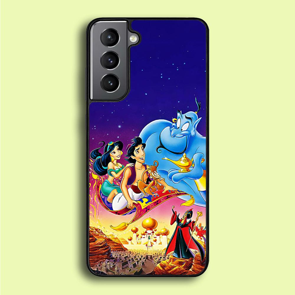 Aladdin Poster Samsung Galaxy S21 Plus Case-Rubber / White (2D Case)-Xtracase