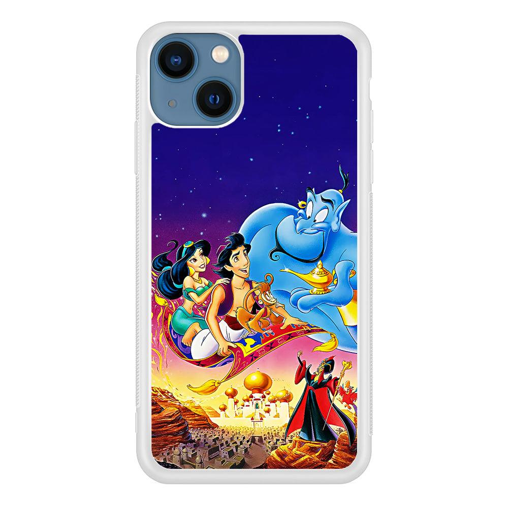 Aladdin Poster iPhone 13 Pro Case-Rubber / White (2D Case)-Xtracase