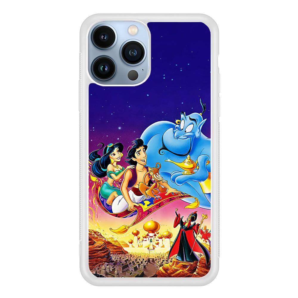 Aladdin Poster iPhone 13 Pro Max Case-Rubber / White (2D Case)-Xtracase