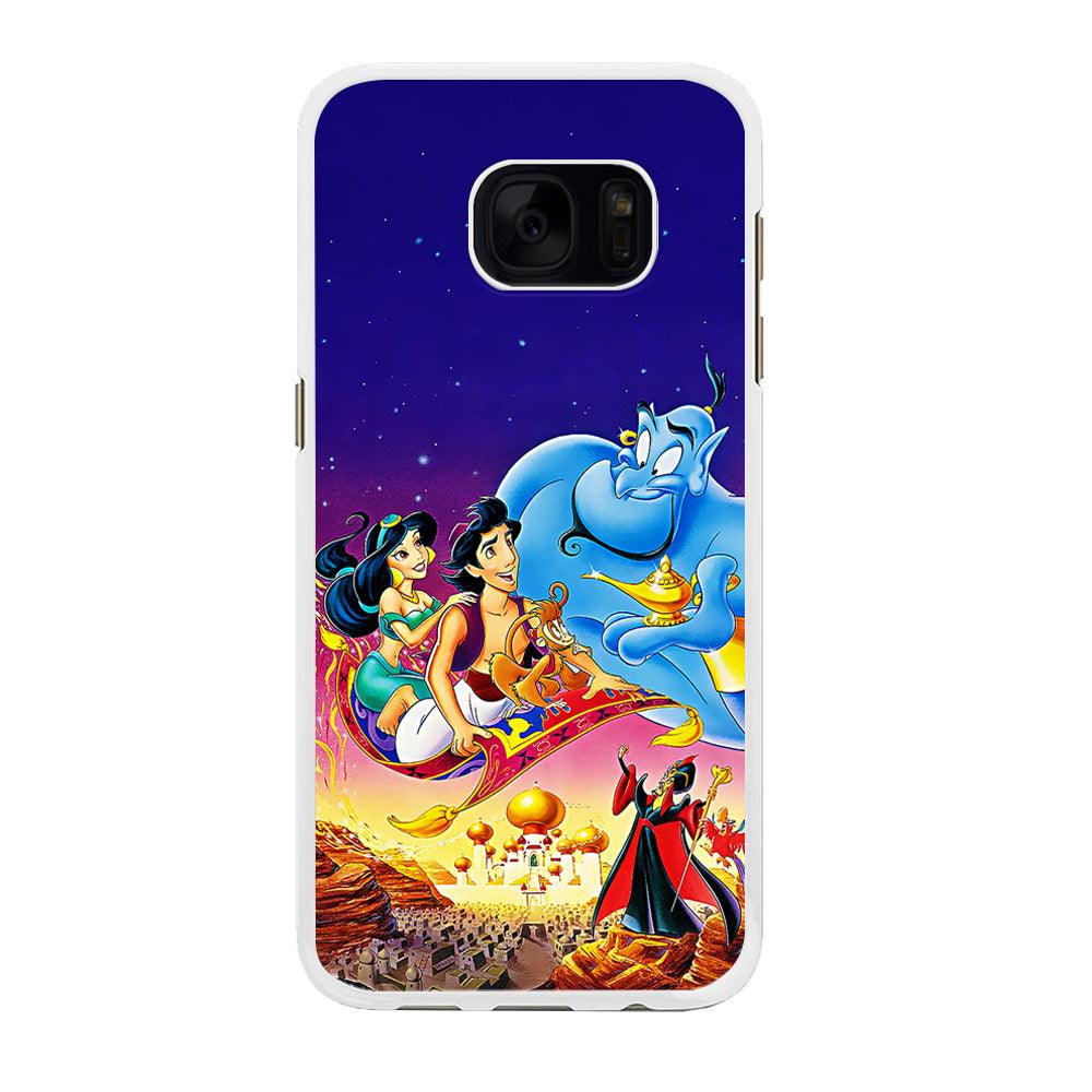 Aladdin Poster Samsung Galaxy S7 Edge Case-Rubber / White (2D Case)-Xtracase