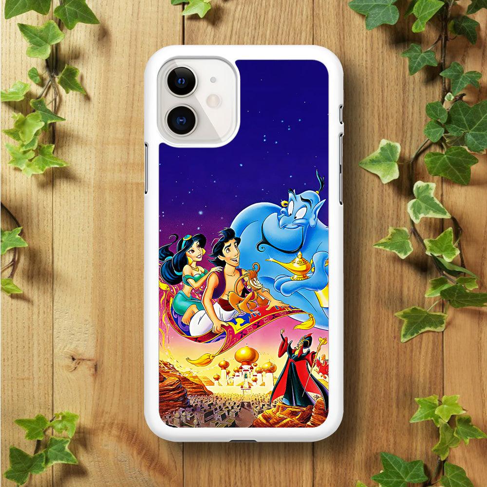 Aladdin Poster iPhone 11 Case-Rubber / White (2D Case)-Xtracase