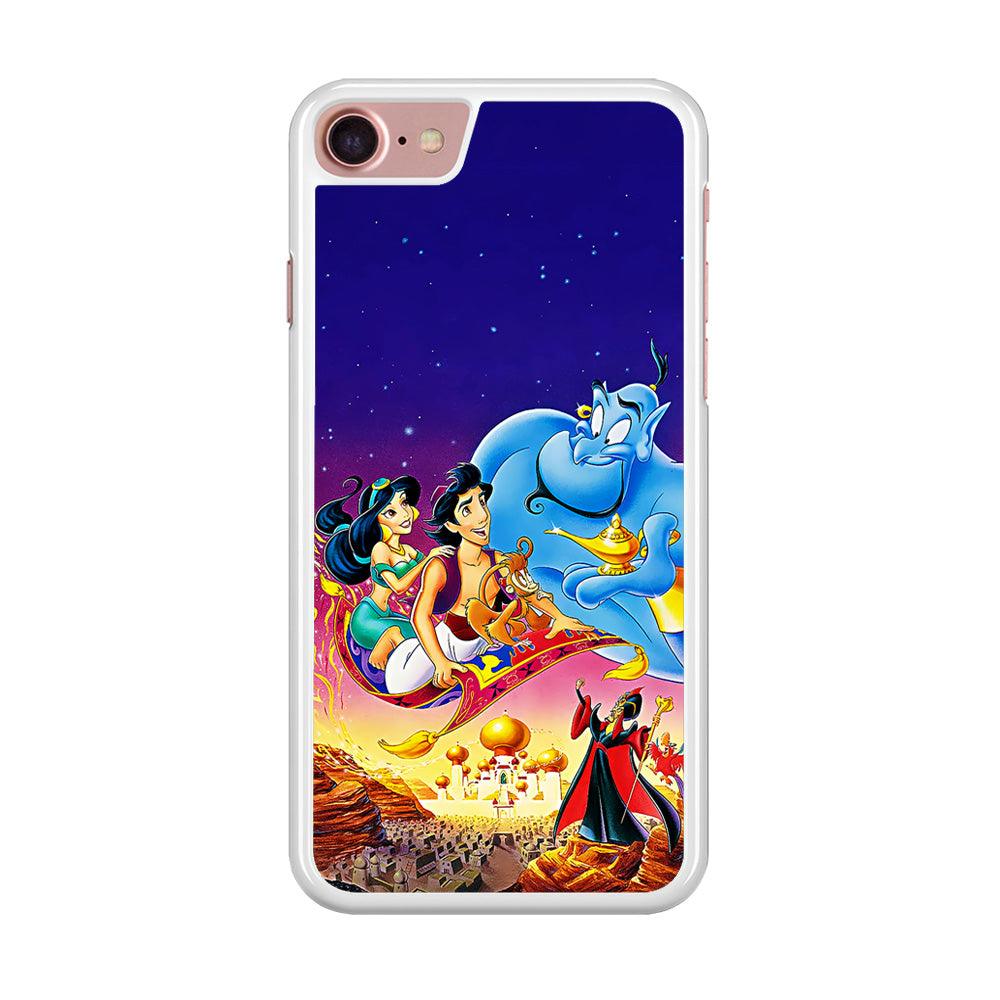 Aladdin Poster iPhone 8 Case-Rubber / White (2D Case)-Xtracase