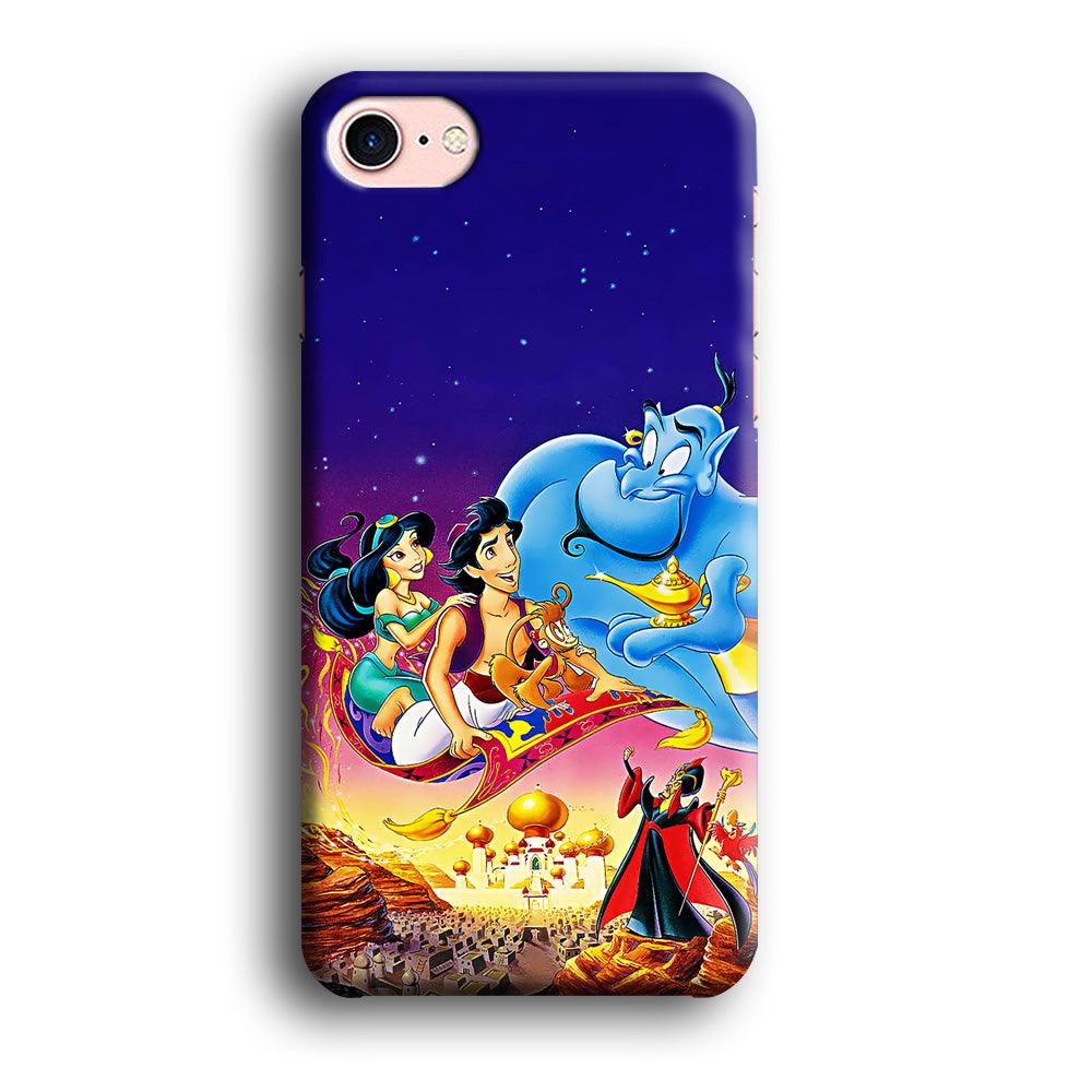 Aladdin Poster iPhone 8 Case-Plastic / Full Wrap (3D Case)-Xtracase