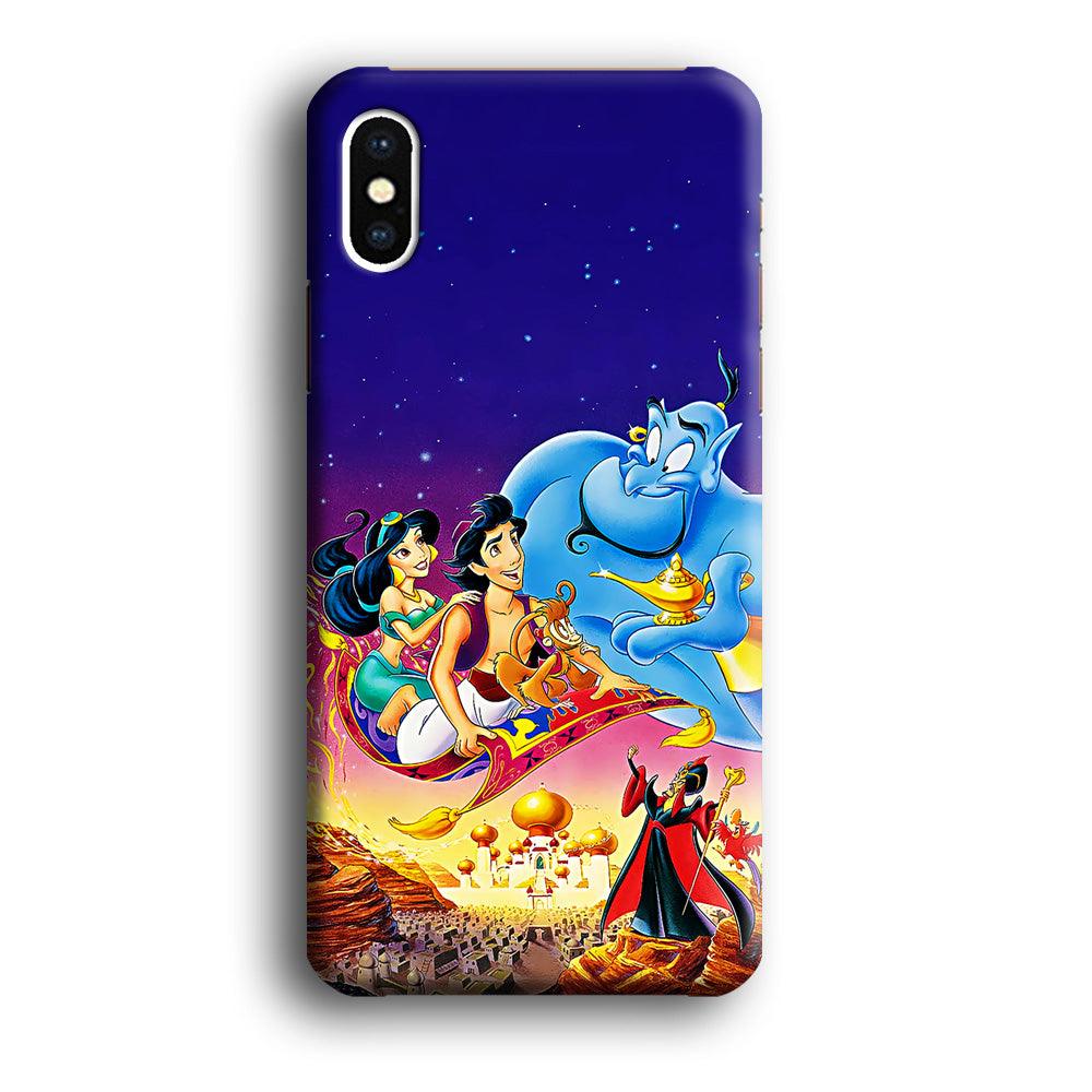 Aladdin Poster iPhone X Case-Plastic / Full Wrap (3D Case)-Xtracase