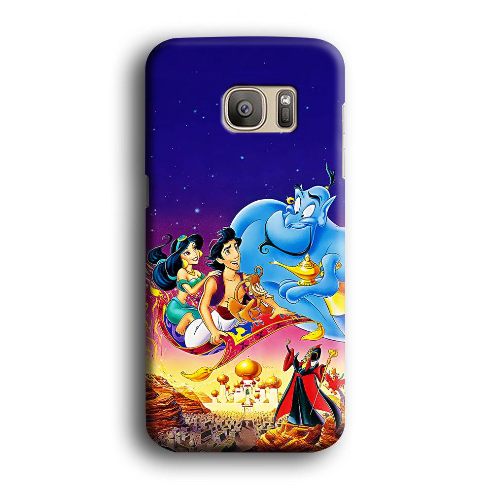 Aladdin Poster Samsung Galaxy S7 Edge Case-Plastic / Full Wrap (3D Case)-Xtracase